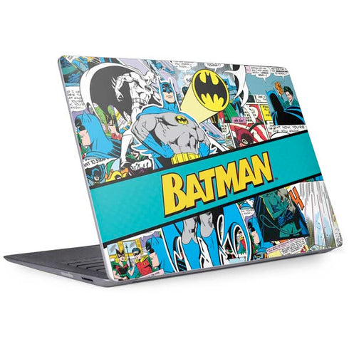 DC Comics Batman Vintage Pose Collage Art Surface Laptop 2 Skin